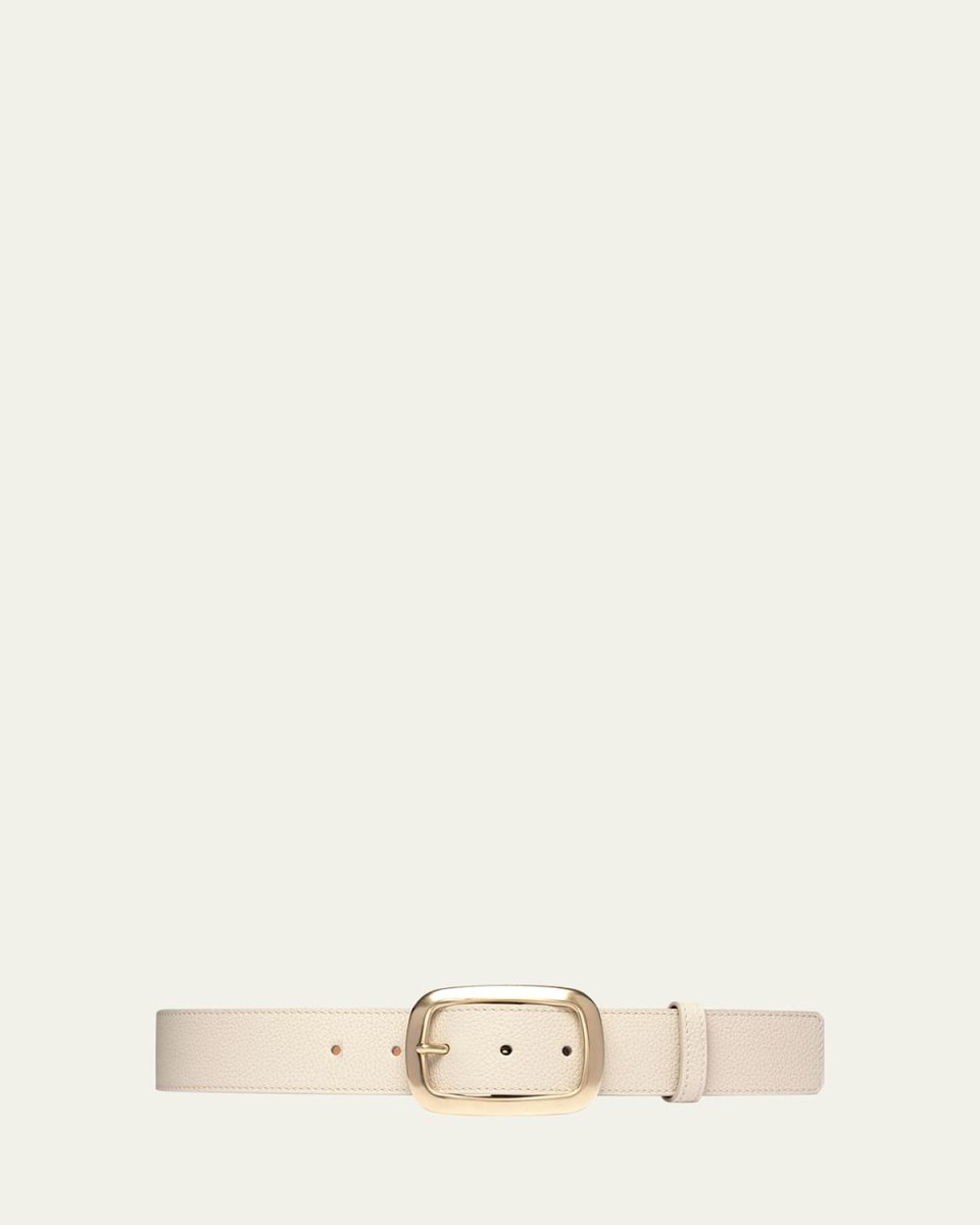 La Captivante Pebbled Leather Belt